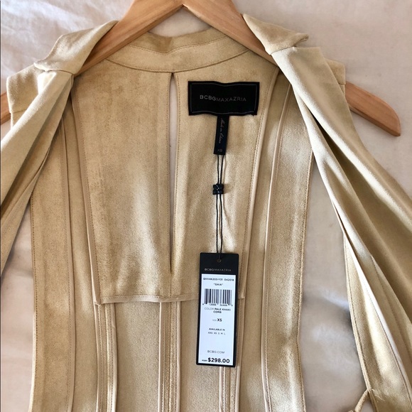 🌻HP🌻 BCBGMAXAZRIA GAIA OPEN TIE DUSTER VEST - Picture 9 of 13